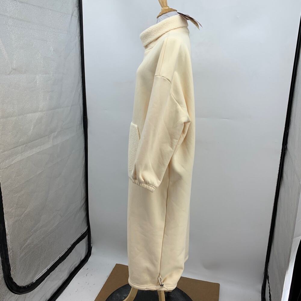 Nap Sweatshirt Dress Womens S Small Fleece Lined Oversized Turtleneck Loungewear - Picture 4 of 16